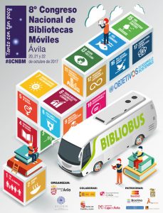 Cartel 8º Congreso Nacional de Bibliotecas Móviles