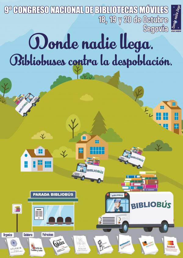 Cartel del congreso nacional de bibliotecas móviles