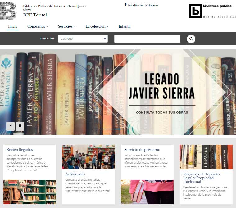 Biblioteca Pública del Estado en Teruel Javier Sierra
