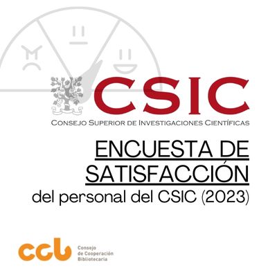 Encuesta de satisfacción del personal de la Red de Bibliotecas y Archivos del CSIC 2023