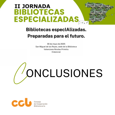 Conclusiones II Jornada de Bibliotecas Especializadas